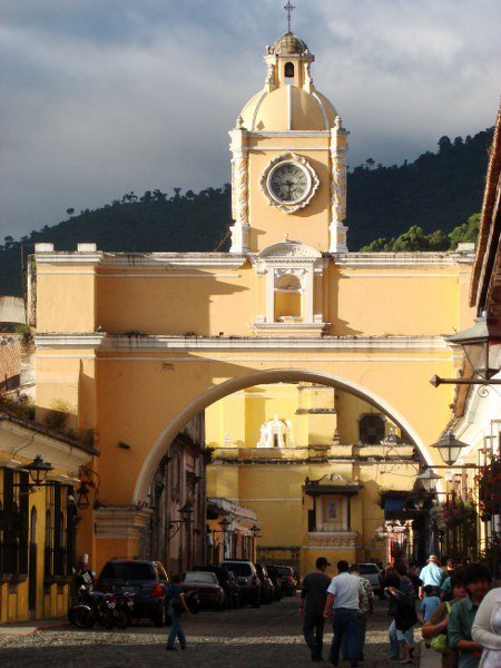Guatemala, Antigua - main entrance to town