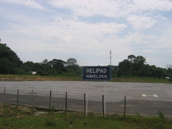 The helipad we found at the end of the road...