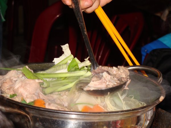 Our first hot pot (of many)