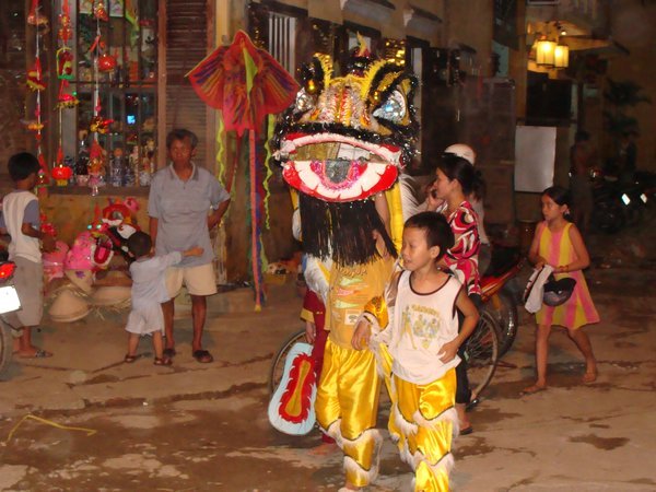 Dragon parades on the streets
