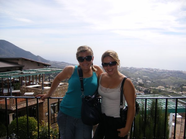 Kat and I on with a nice view in Mijas