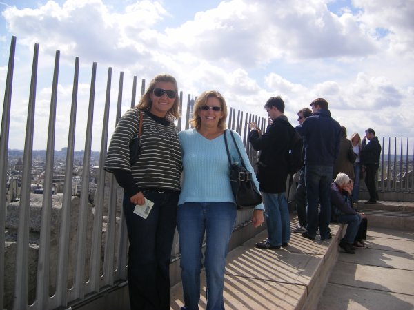 Mom and I on top of the Arc