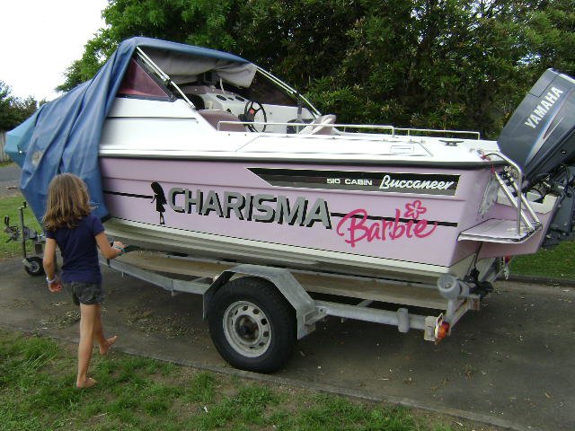 Barbie doll boat!!