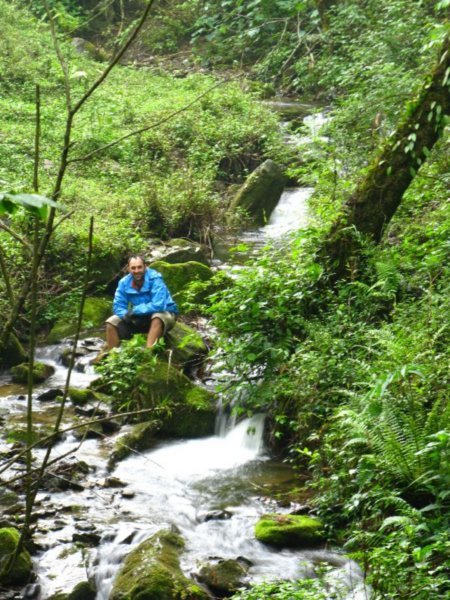 Waterfall on the away down the hill with our very own Peter Andre..