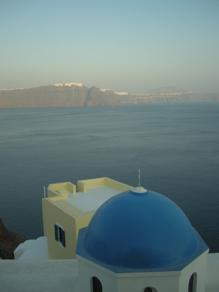 View from Oia to Fira