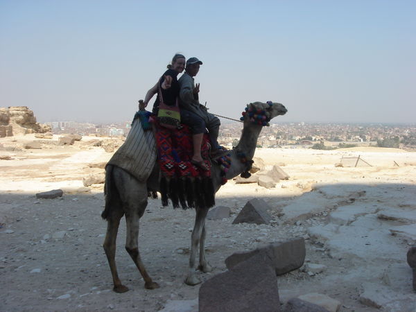 camel ride at the Pyramids