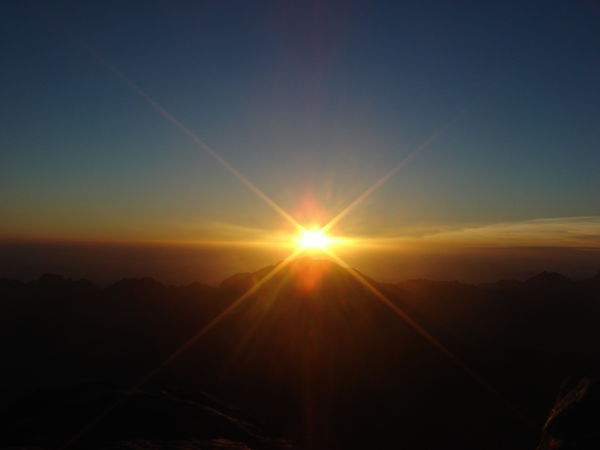sunrise in the Mount Sinai