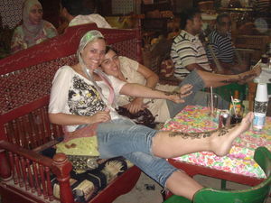 having a rest after the souk