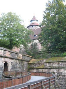 Behind the castle overlooking Nurnberg