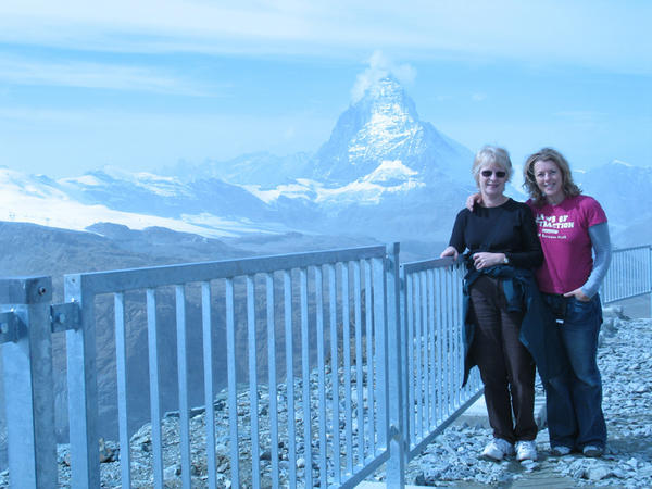 Mum and I with the Matterhorn behind us