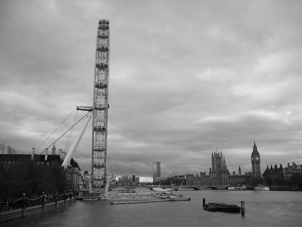 Overcast London Eye