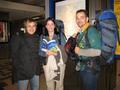 Johan, Bea & Liani at Amsterdam Central Station