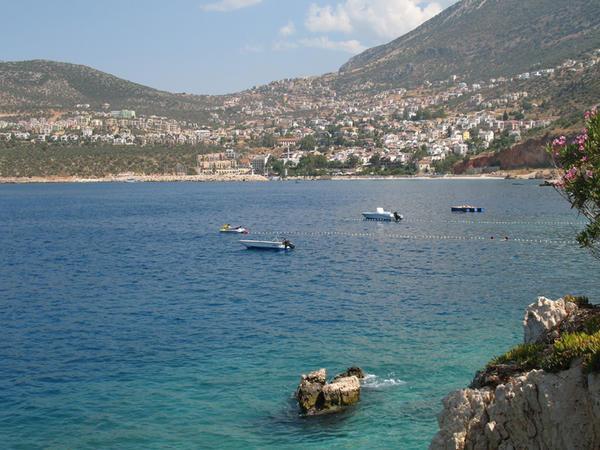 View from our resort to Kalkan and bay
