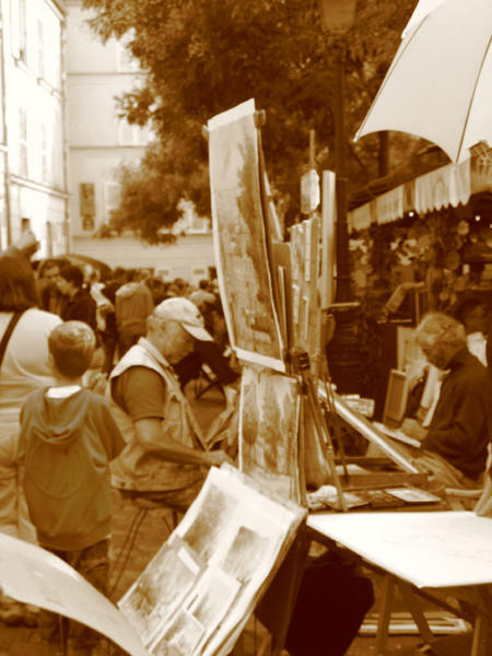 Place de Terte - artists village Montmartre