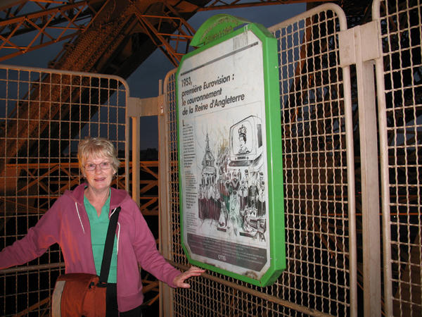 My mum - so proud of her, even with a fear of heights she climbed the Eifel Tower!!!