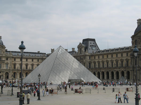 The Louvre Museum - famous pyramid