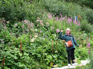 Mum having a lovely time in the mountains!