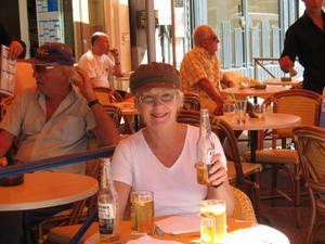 Out for a beer on the French Riviera
