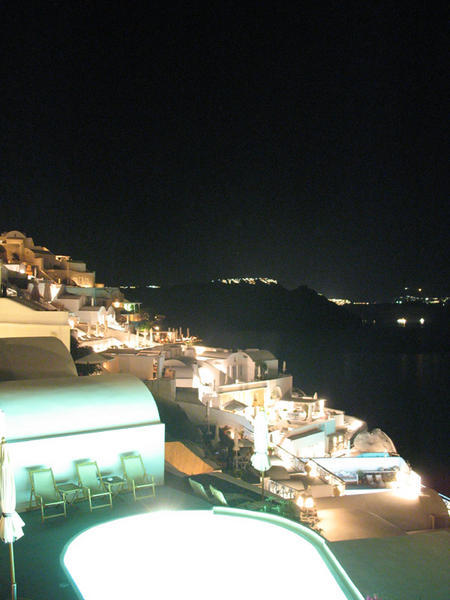 Night view from our canava