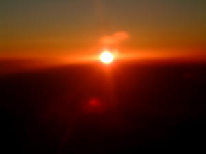 Awesome sunset Fira