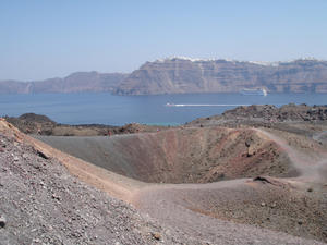 Santorini is volcanic