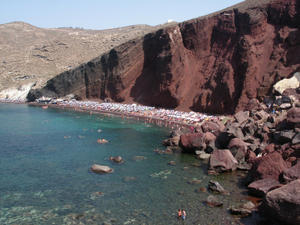 The spectacular Red Beach