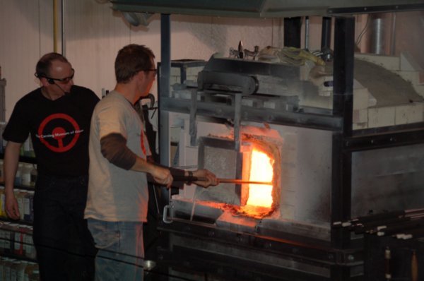 Glass workers