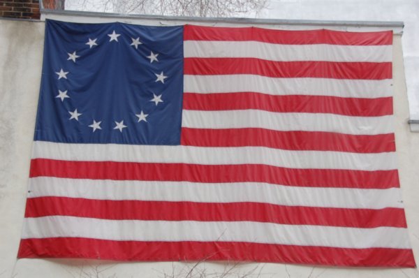 The flag of the thirteen colonies
