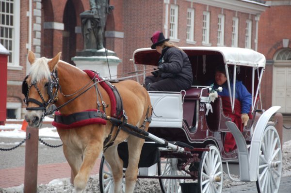 Carriage in Front of Independence Hall