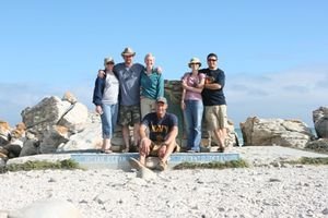 Team at end of Africa
