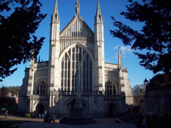 Front of Winchester Cathedral