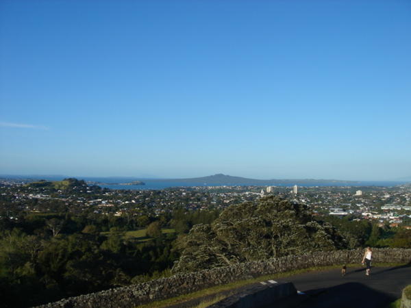 View of Rangitoto Island from One Tree Hill