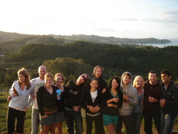 The Mangonui crew after some tasty Fish N Chips