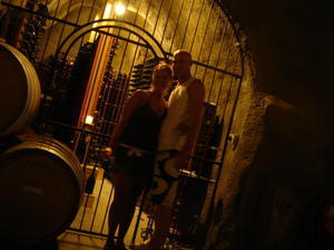 Chillin in one of the wine caves