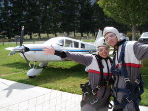 In the form of skydiving