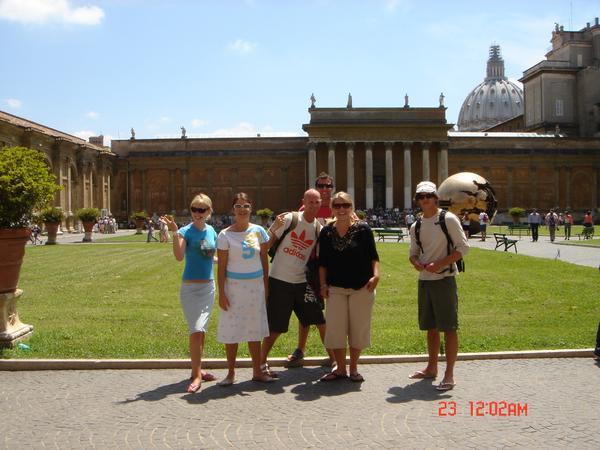 Chilling in the gardens of the Vatican City