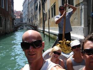 Getting pushed round in a gondola is cool