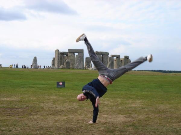 Me joining the celebrations after finding the Henge