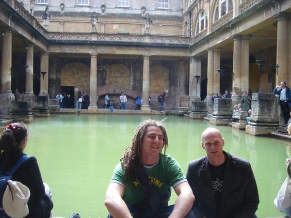 Me and The Big Silly at the Roman Baths