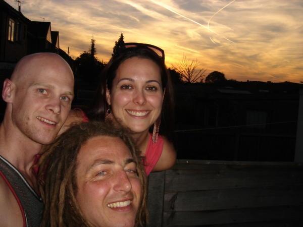 Me, Big Russ and Loretta with a London Sunset