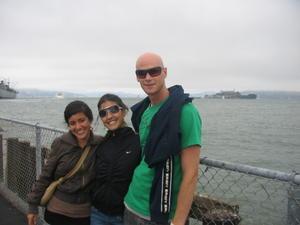 Barbara, Jimena and Me with Alcatraz in the background