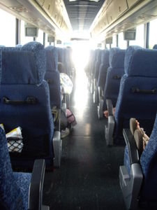 View of the bus from my seat