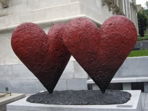 Cute heart sculpture