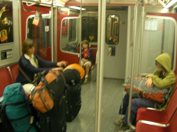 On the subway to Union Station