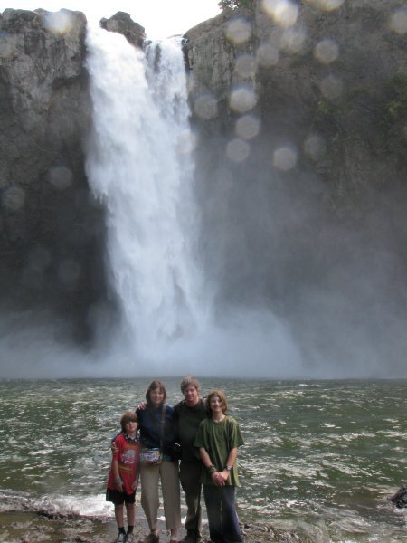 The family at the falls