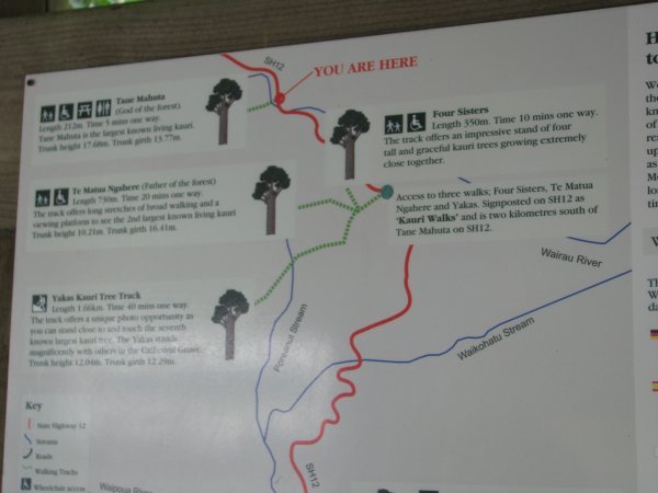 map of area's trees