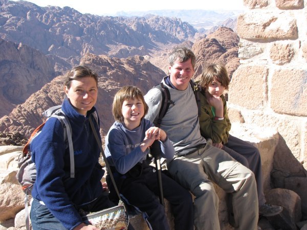 At the top of Mount Sinai
