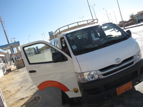 Our taxi to the Suez
