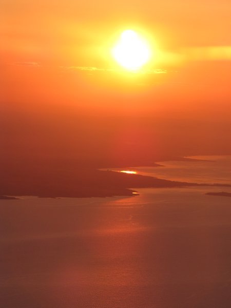 Sunset over the Irish Sea