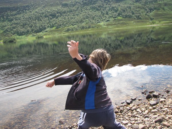 Skipping stones in the highlands